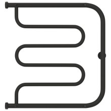 Полотенцесушитель водяной 600х600 темный титан муар Сунержа Лира 2 полки 15-0012-6060