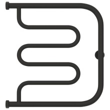 Полотенцесушитель водяной 500х500 темный титан муар Сунержа Лира 15-0011-5050