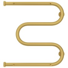 Полотенцесушитель водяной 500х500 золотой матовый Сунержа М-образный 2 полки 032-0008-5050