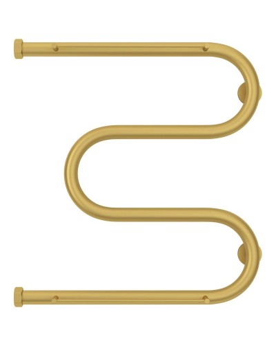 Полотенцесушитель водяной 500х500 золотой матовый Сунержа М-образный 2 полки 032-0008-5050