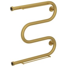 Полотенцесушитель водяной 500х500 золотой матовый Сунержа М-образный 2 полки 032-0008-5050