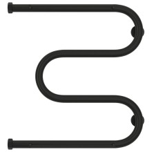 Полотенцесушитель водяной 500х500 черный матовый Сунержа М-образный 2 полки 31-0008-5050