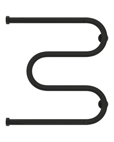 Полотенцесушитель водяной 500х500 черный матовый Сунержа М-образный 2 полки 31-0008-5050