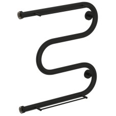 Полотенцесушитель водяной 500х500 черный матовый Сунержа М-образный 2 полки 31-0008-5050