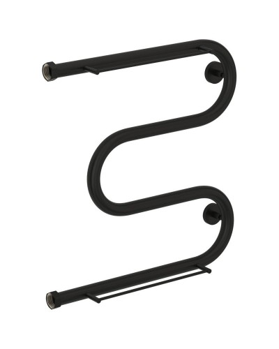 Полотенцесушитель водяной 500х500 черный матовый Сунержа М-образный 2 полки 31-0008-5050