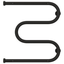 Полотенцесушитель водяной 500х500 темный титан муар Сунержа М-образный 2 полки 15-0008-5050