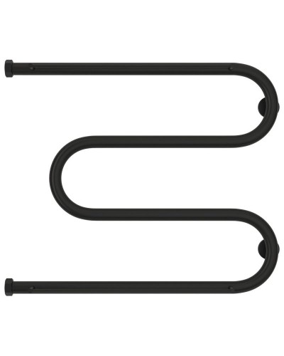 Полотенцесушитель водяной 500х650 черный матовый Сунержа М-образный 2 полки 31-0008-5065