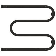 Полотенцесушитель водяной 500х650 темный титан муар Сунержа М-образный 2 полки 15-0008-5065