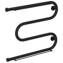 Полотенцесушитель водяной 500х650 темный титан муар Сунержа М-образный 2 полки 15-0008-5065