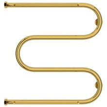 Полотенцесушитель водяной 600х600 золотой Сунержа М-образный 2 полки 03-0008-6060