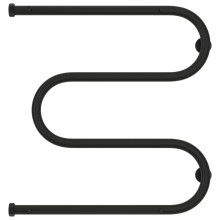 Полотенцесушитель водяной 600х600 черный матовый Сунержа М-образный 2 полки 31-0008-6060