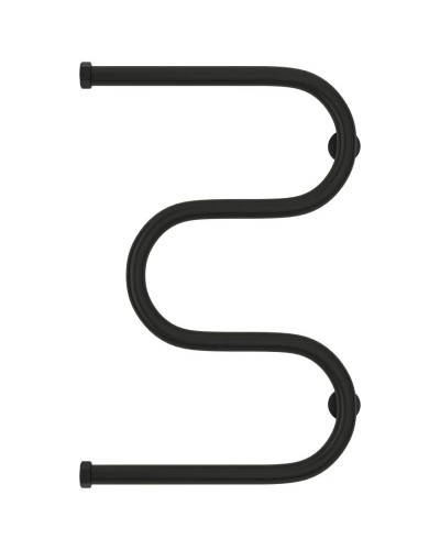 Полотенцесушитель водяной 600х400 черный матовый Сунержа М-образный 31-0007-6040