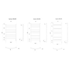 Полотенцесушитель электрический 1200х532 ТЭН слева Ravak Septima X04000083727