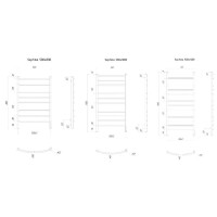 Полотенцесушитель электрический 1200х532 ТЭН правый Ravak Septima X04000083724