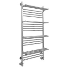 Полотенцесушитель водяной 1200х500 подключение диагональное/нижнее Сунержа Богема +4 полки 00-0104-1250