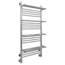 Полотенцесушитель водяной 1200х500 подключение диагональное/нижнее Сунержа Богема +4 полки 00-0104-1250