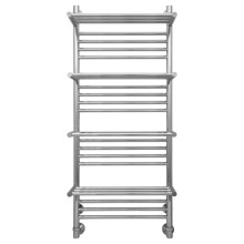 Полотенцесушитель водяной 1200х500 подключение диагональное/нижнее Сунержа Богема +4 полки 00-0104-1250