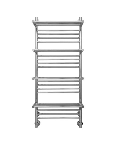 Полотенцесушитель водяной 1200х500 подключение диагональное/нижнее Сунержа Богема +4 полки 00-0104-1250