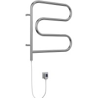 Электрический полотенцесушитель Terminus F-образный 600x600 4620768883897 поворотный Хром