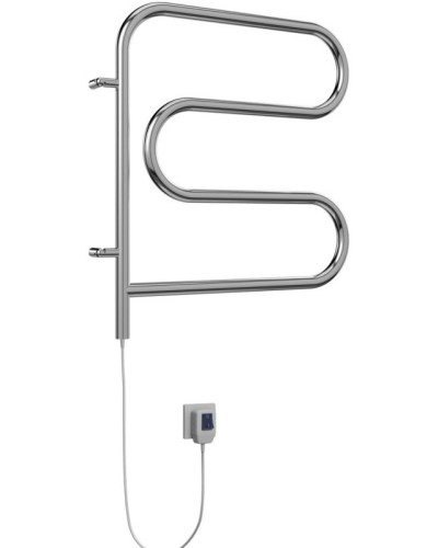 Электрический полотенцесушитель Terminus F-образный 600x600 4620768883897 поворотный Хром