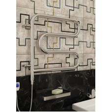 Электрический полотенцесушитель Terminus F-образный 600x600 4620768883897 поворотный Хром