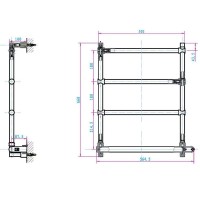Электрический полотенцесушитель Boheme Medici 704 Бронза