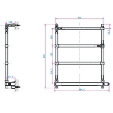 Электрический полотенцесушитель Boheme Medici 704 Бронза