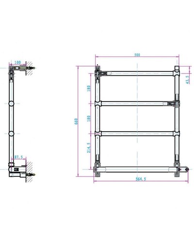 Электрический полотенцесушитель Boheme Medici 704 Бронза