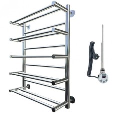 Электрический полотенцесушитель Тругор Вертикаль 1 элТЭН 80x50 с полкой Хром