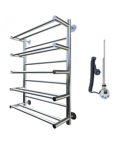 Электрический полотенцесушитель Тругор Вертикаль 1 элТЭН 80x50 с полкой Хром