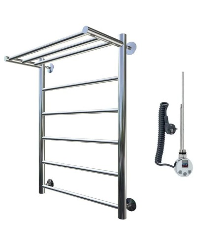 Электрический полотенцесушитель Тругор Аспект 1 элТЭН 80x40 с полкой Хром