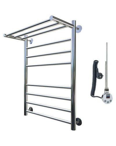 Электрический полотенцесушитель Тругор Аспект 2 элТЭН 80x40 с полкой Хром