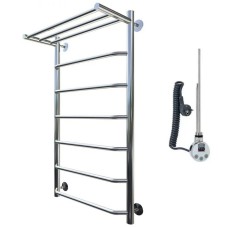 Электрический полотенцесушитель Тругор Браво 1 элТЭН 100x50 с полкой Хром