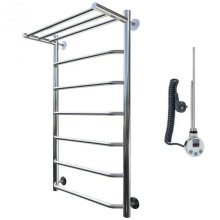 Электрический полотенцесушитель Тругор Браво 1 элТЭН 100x60 с полкой Хром