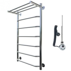 Электрический полотенцесушитель Тругор Браво 1 элТЭН 100x60 с полкой Хром