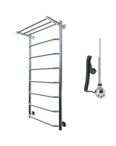 Электрический полотенцесушитель Тругор Браво 1 элТЭН 120x60 с полкой Хром