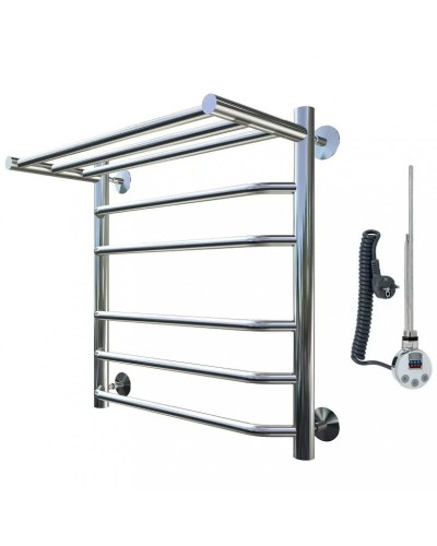 Электрический полотенцесушитель Тругор Браво 2 элТЭН 60x40 с полкой Хром