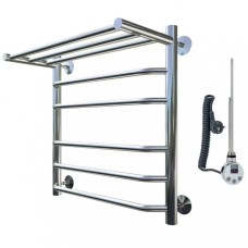 Электрический полотенцесушитель Тругор Браво 2 элТЭН 60x50 с полкой Хром