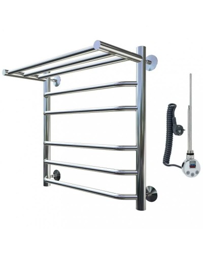 Электрический полотенцесушитель Тругор Браво 2 элТЭН 60x50 с полкой Хром