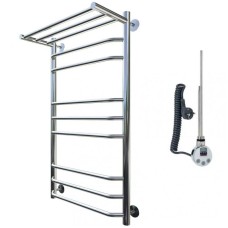 Электрический полотенцесушитель Тругор Браво 3 элТЭН 100x40 с полкой Хром