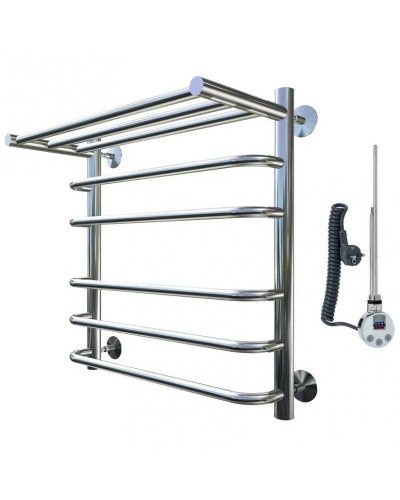 Электрический полотенцесушитель Тругор Идеал 2 элТЭН 60x50 с полкой Хром