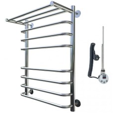 Электрический полотенцесушитель Тругор Идеал 2 элТЭН 80x40 с полкой Хром