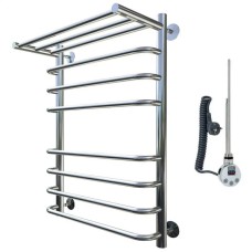 Электрический полотенцесушитель Тругор Идеал 2 элТЭН 80x50 с полкой Хром