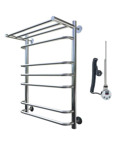 Электрический полотенцесушитель Тругор Идеал 3 элТЭН 80x50 с полкой Хром