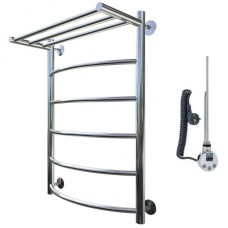 Электрический полотенцесушитель Тругор Приоритет 1 элТЭН 80x50 с полкой Хром