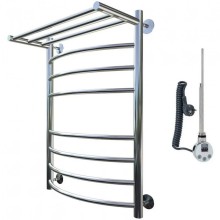 Электрический полотенцесушитель Тругор Приоритет 2 элТЭН 80x40 с полкой Хром