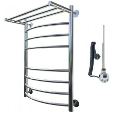 Электрический полотенцесушитель Тругор Приоритет 2 элТЭН 80x50 с полкой Хром
