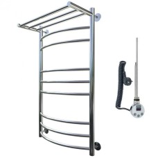 Электрический полотенцесушитель Тругор Приоритет 3 элТЭН 100x60 с полкой Хром