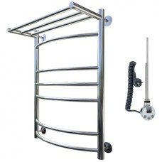 Электрический полотенцесушитель Тругор Приоритет 3 элТЭН 80x50 с полкой Хром