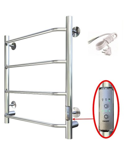 Электрический полотенцесушитель Тругор ПЭК 6 СП 60x40 Хром